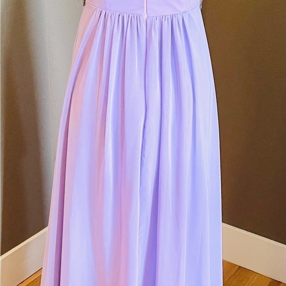 Fiesta Fashion Lavender Gown Prom Dress Size Medium High-low Shawl Strapless - Picture 4 of 11